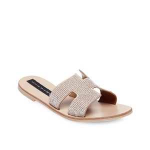 Steve Madden embellished Greece slides